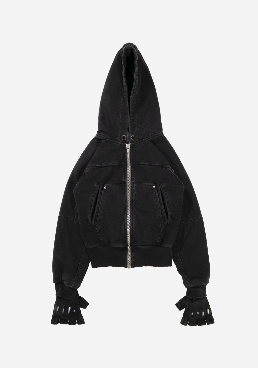 "BOZOMANE" INSERTED KILLER ZIPPER HOODIE