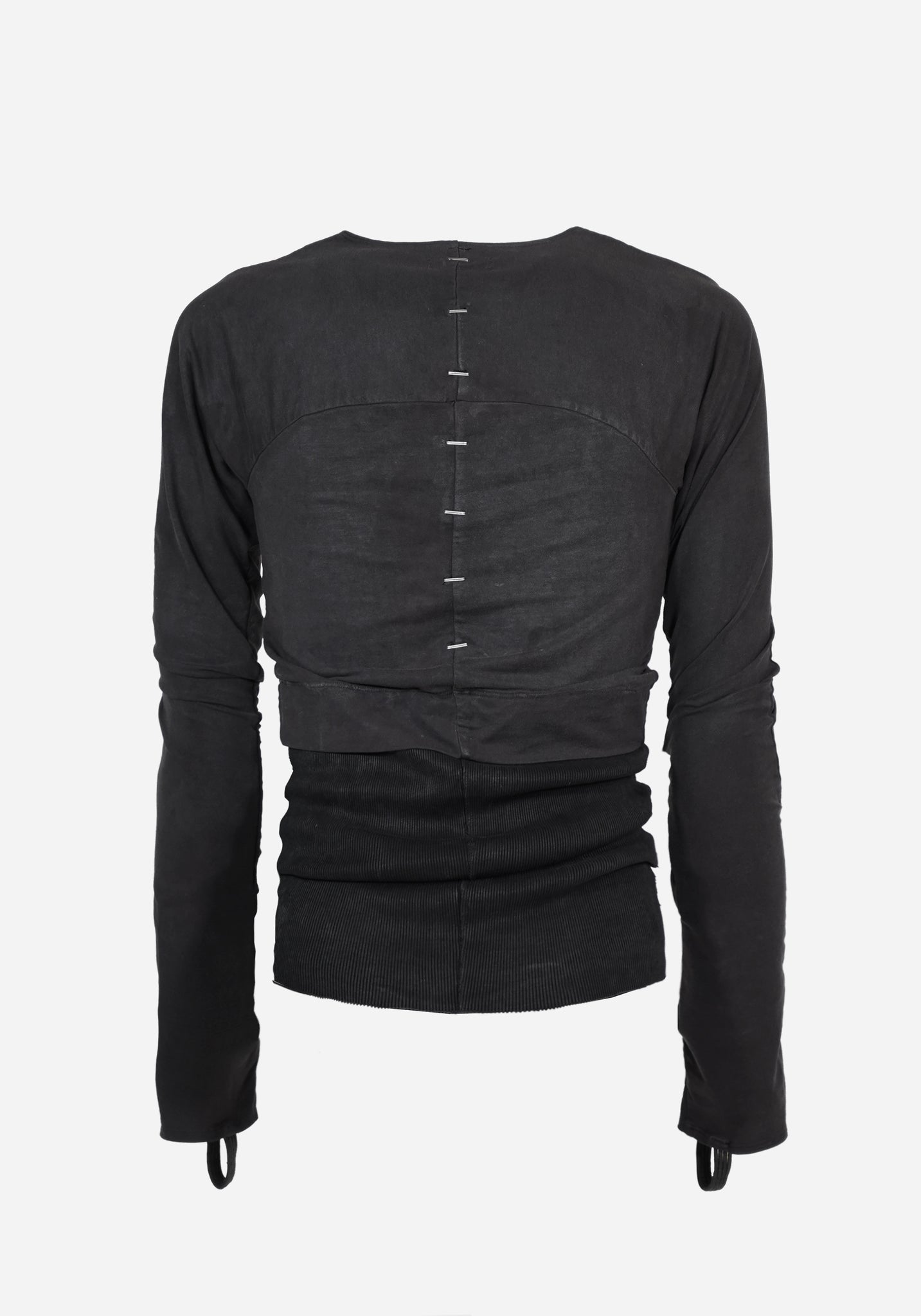 “SKINS” LAYERED CRACK-BONE FLAMEN FLACCID LONG SLEEVE