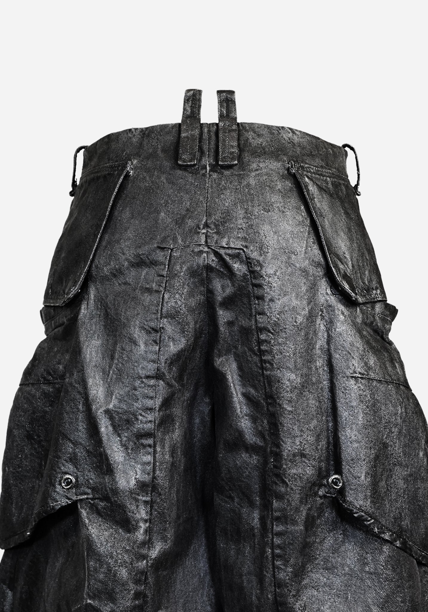 “GATSO” LAYERED MOTOCARGO SHORTS - EXTERMINA