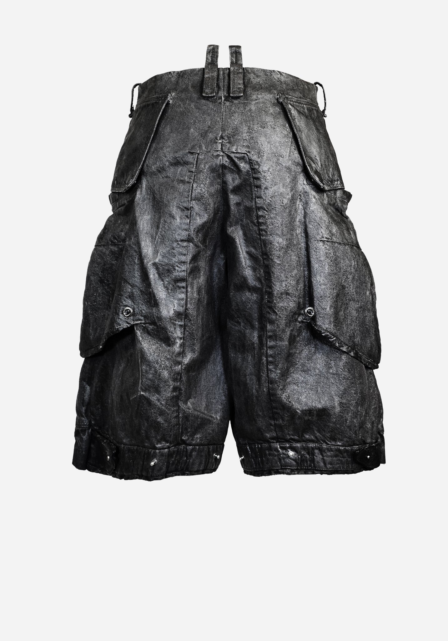 “GATSO” LAYERED MOTOCARGO SHORTS - EXTERMINA