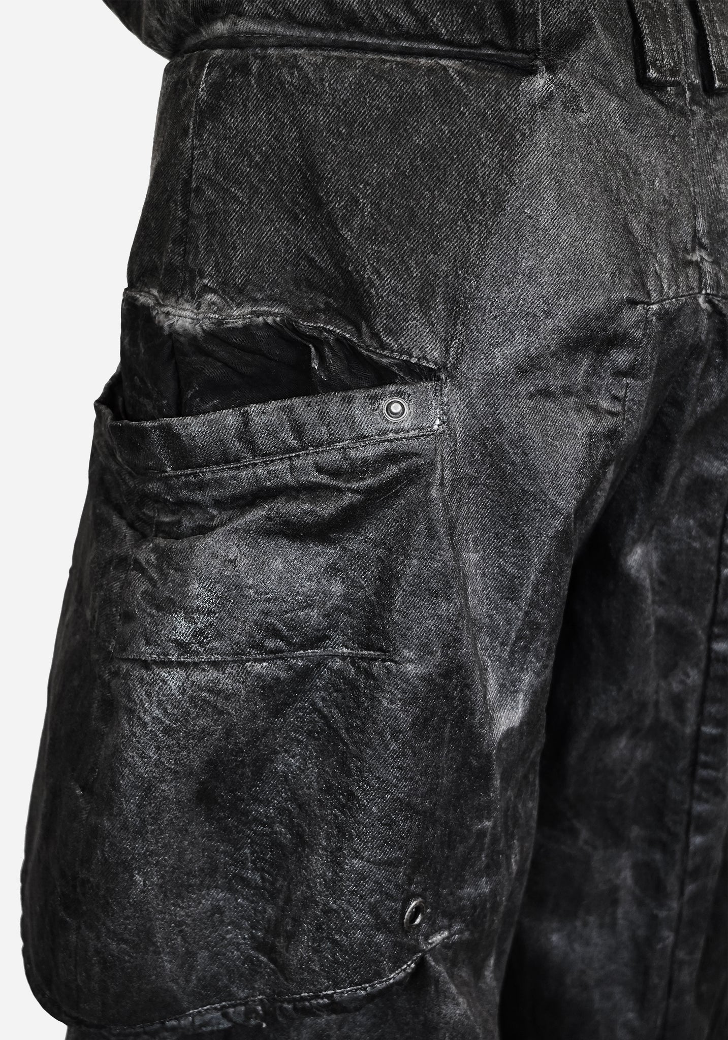 “GATSO” LAYERED MOTOCARGO SHORTS - EXTERMINA