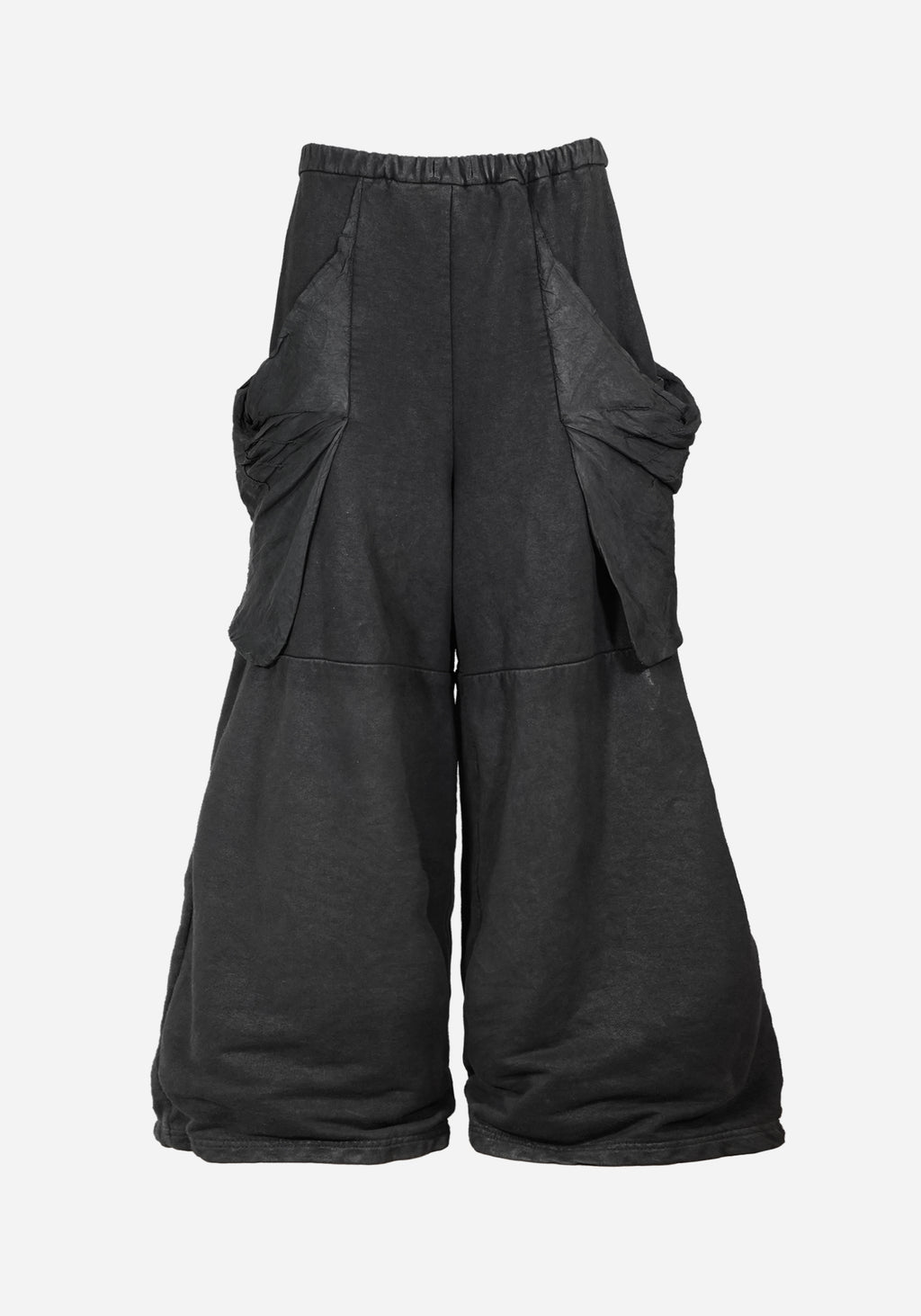 “POGLUCIDA” LAYERED DRAPED GOLUCIDA CARGO SWEATPANTS