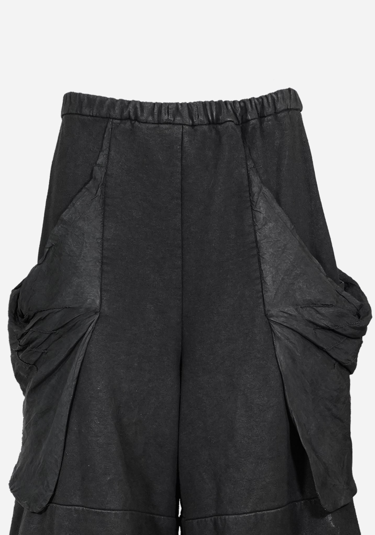 “POGLUCIDA” LAYERED DRAPED GOLUCIDA CARGO SWEATPANTS