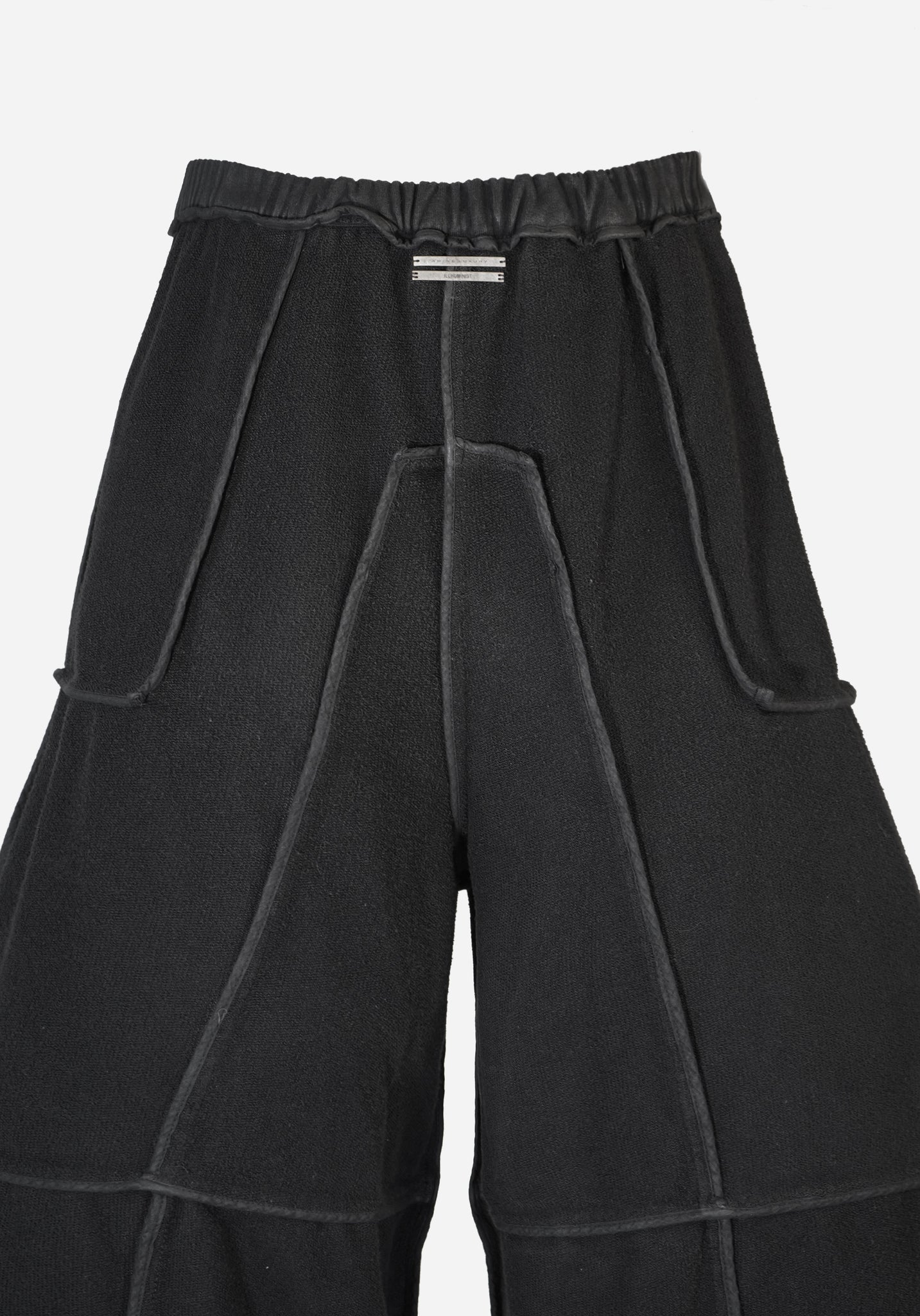 “POGLUCIDA” LAYERED DRAPED GOLUCIDA CARGO SWEATPANTS