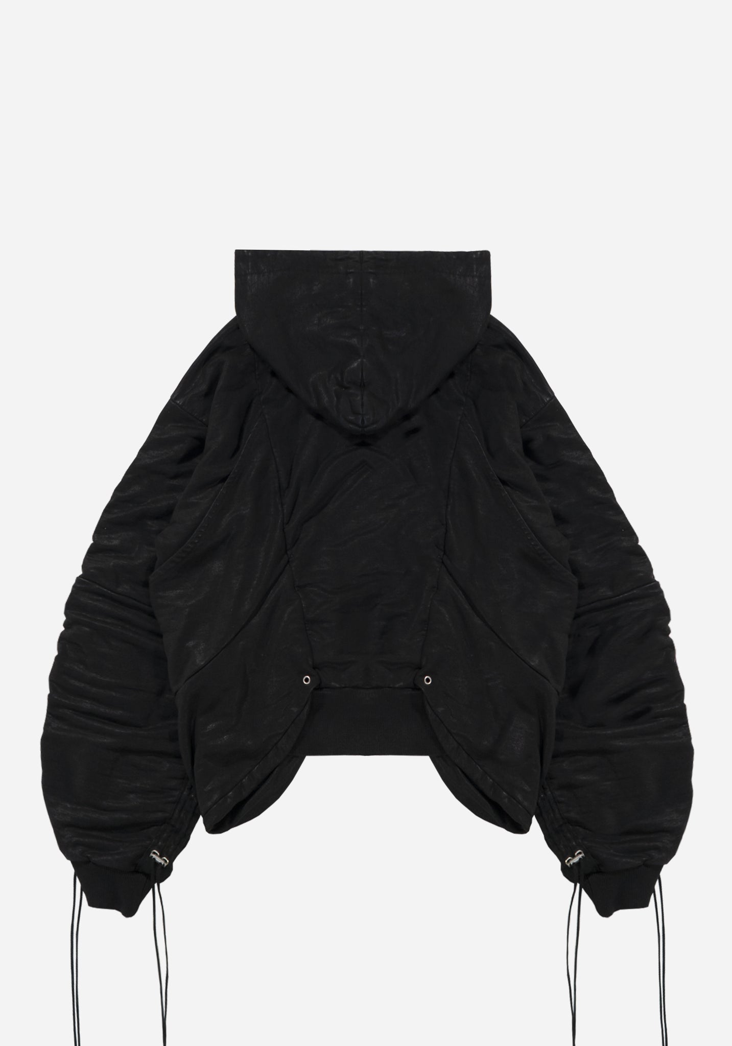 "GOLUCIDA" LAYERED JUMBO ZIPPER CARGO HOODIE - ZILLA