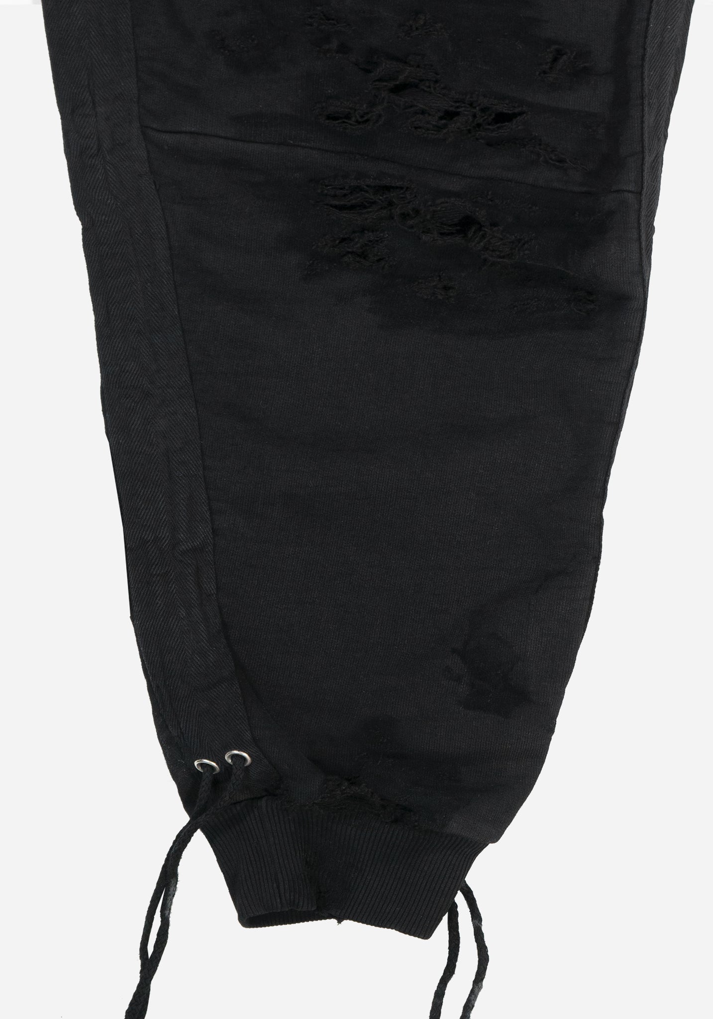 "GOLUCIDA" LAYERED JUMBO ZIPPER DISTRESSED CARGO HOODIE - THRASHED