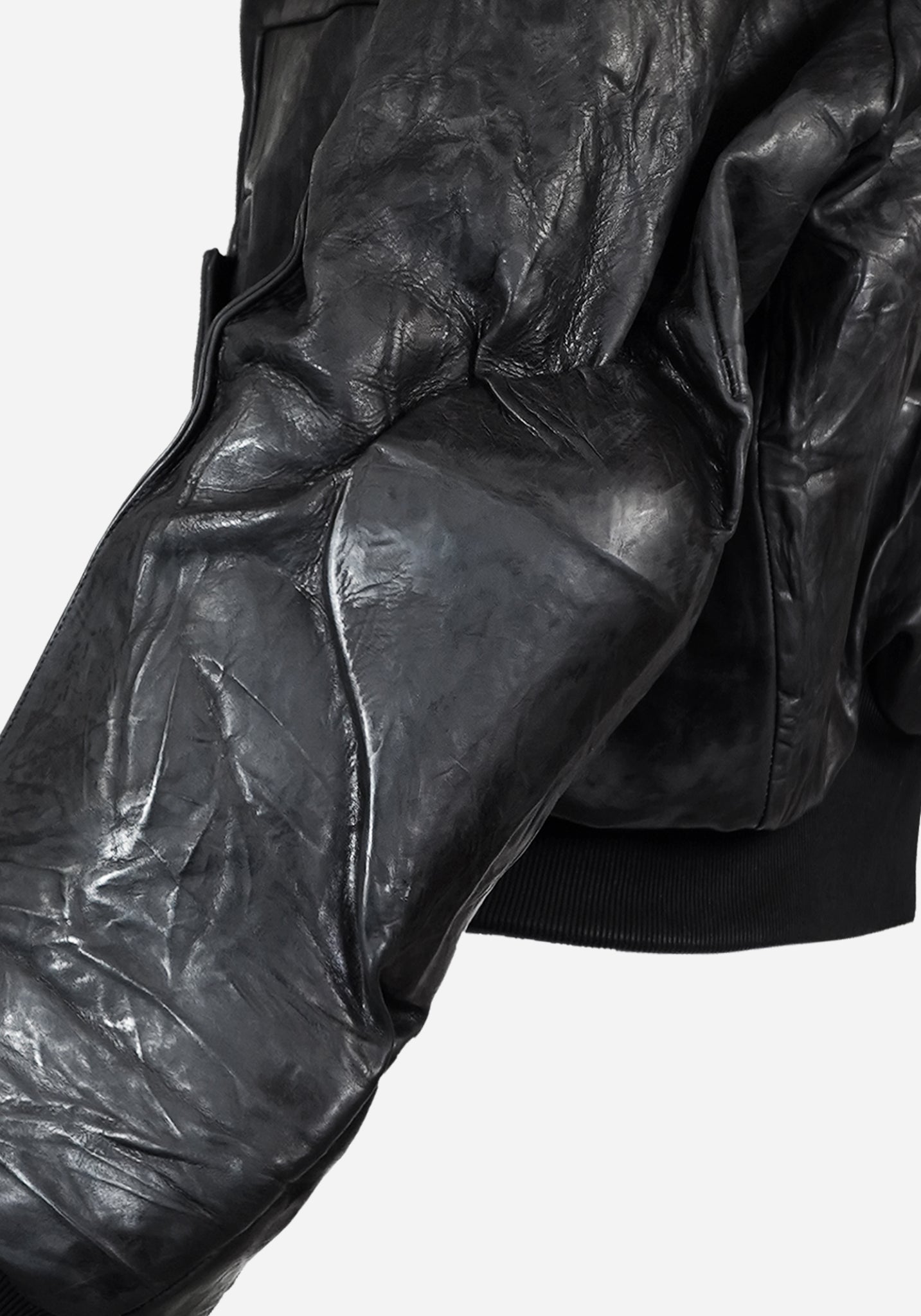 “MASTERONE” SS MAGNETIC LAYERED MORPHED TEMPLAR PROSTHETICA CRACKBONE LEATHER BOMBER JACKET - EQUINOX