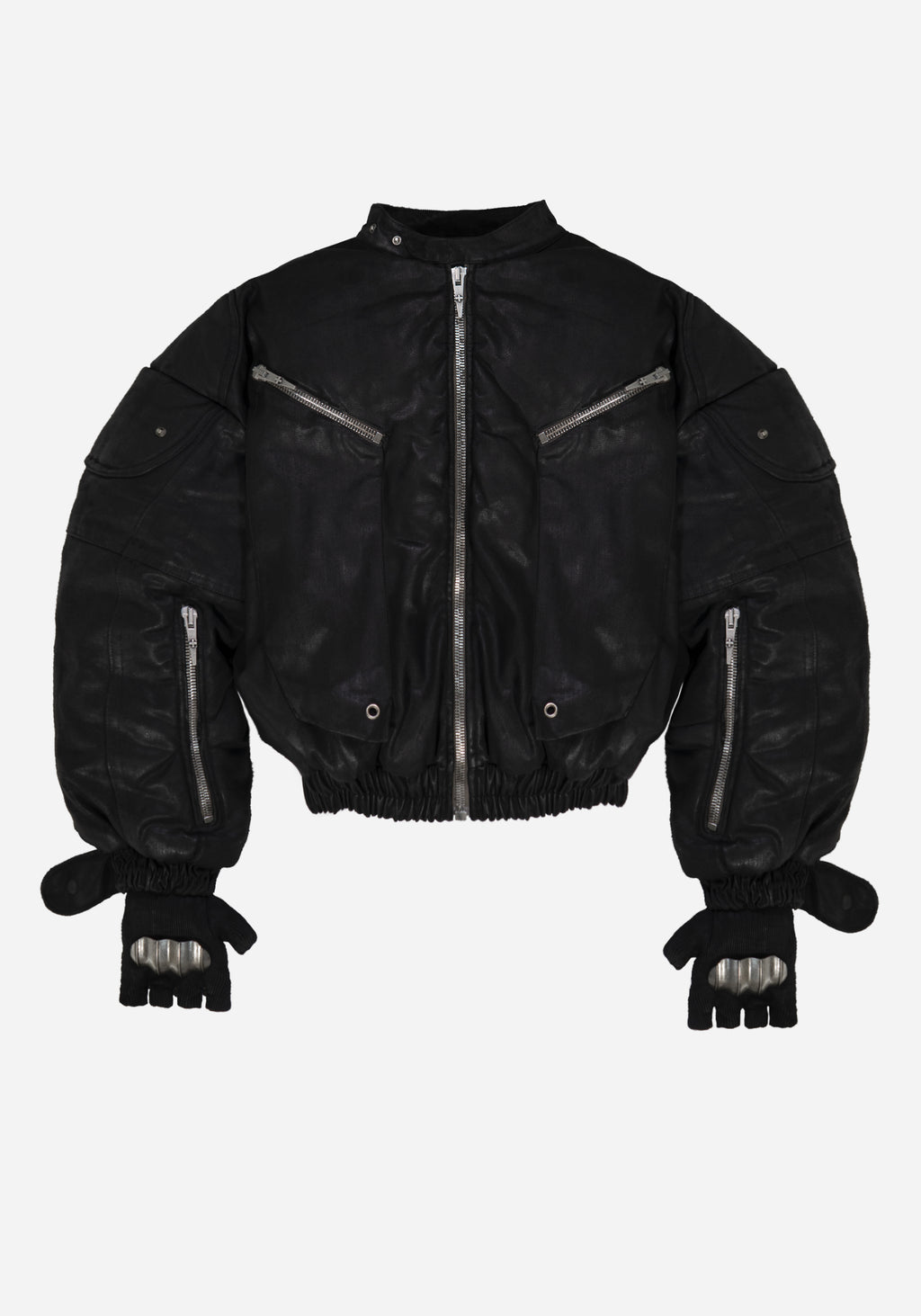 “METHADONE” LAYERED KILLER MOTO BOMBER JACKET