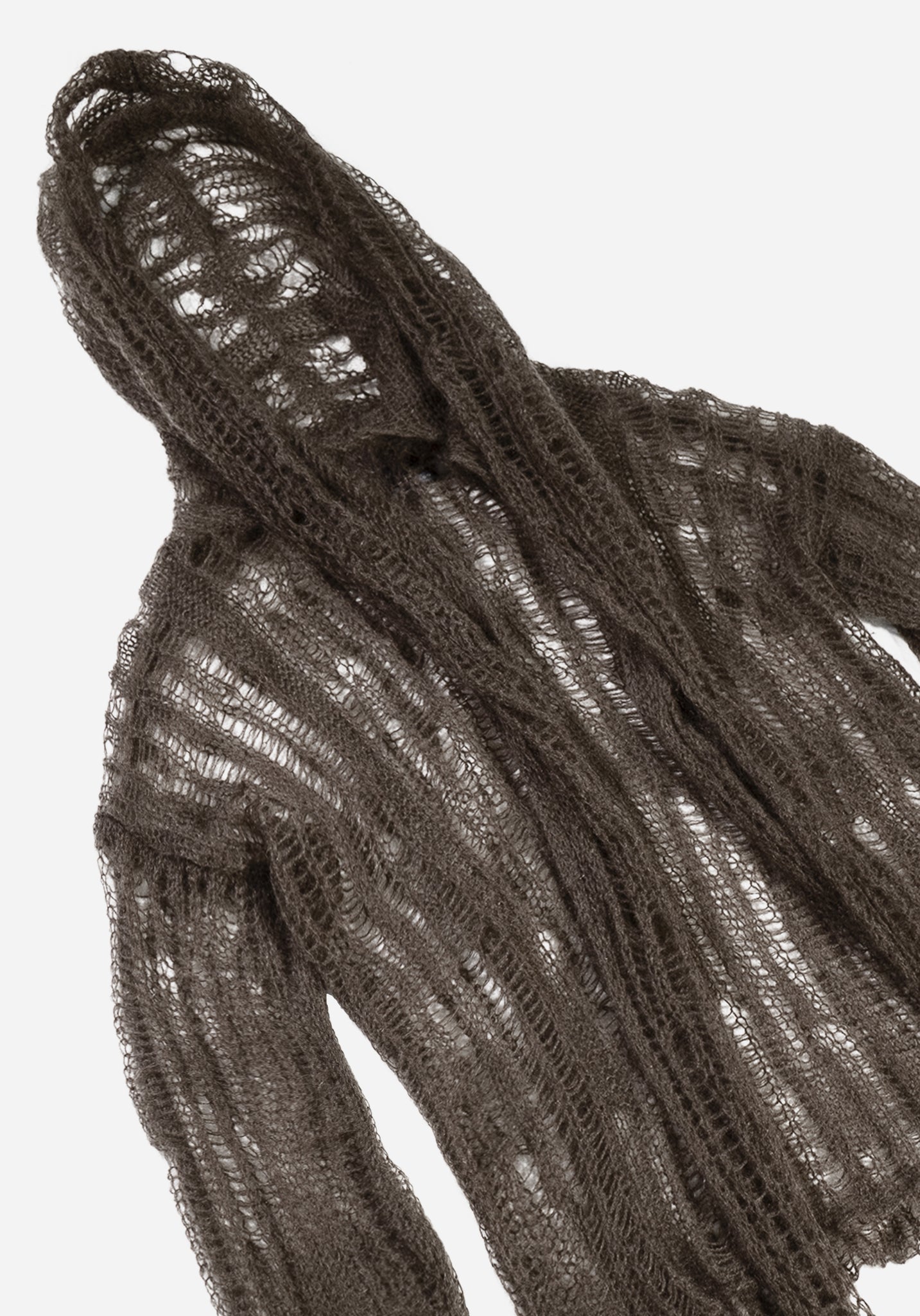 "SODOMA" DISTRESSED MUMMY MOHAIR SWEATER