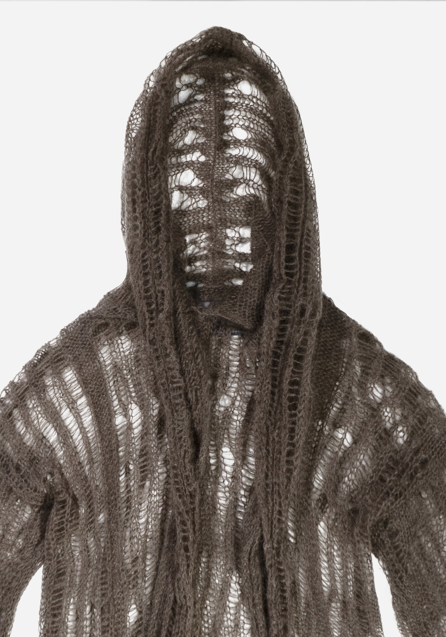 "SODOMA" DISTRESSED MUMMY MOHAIR SWEATER