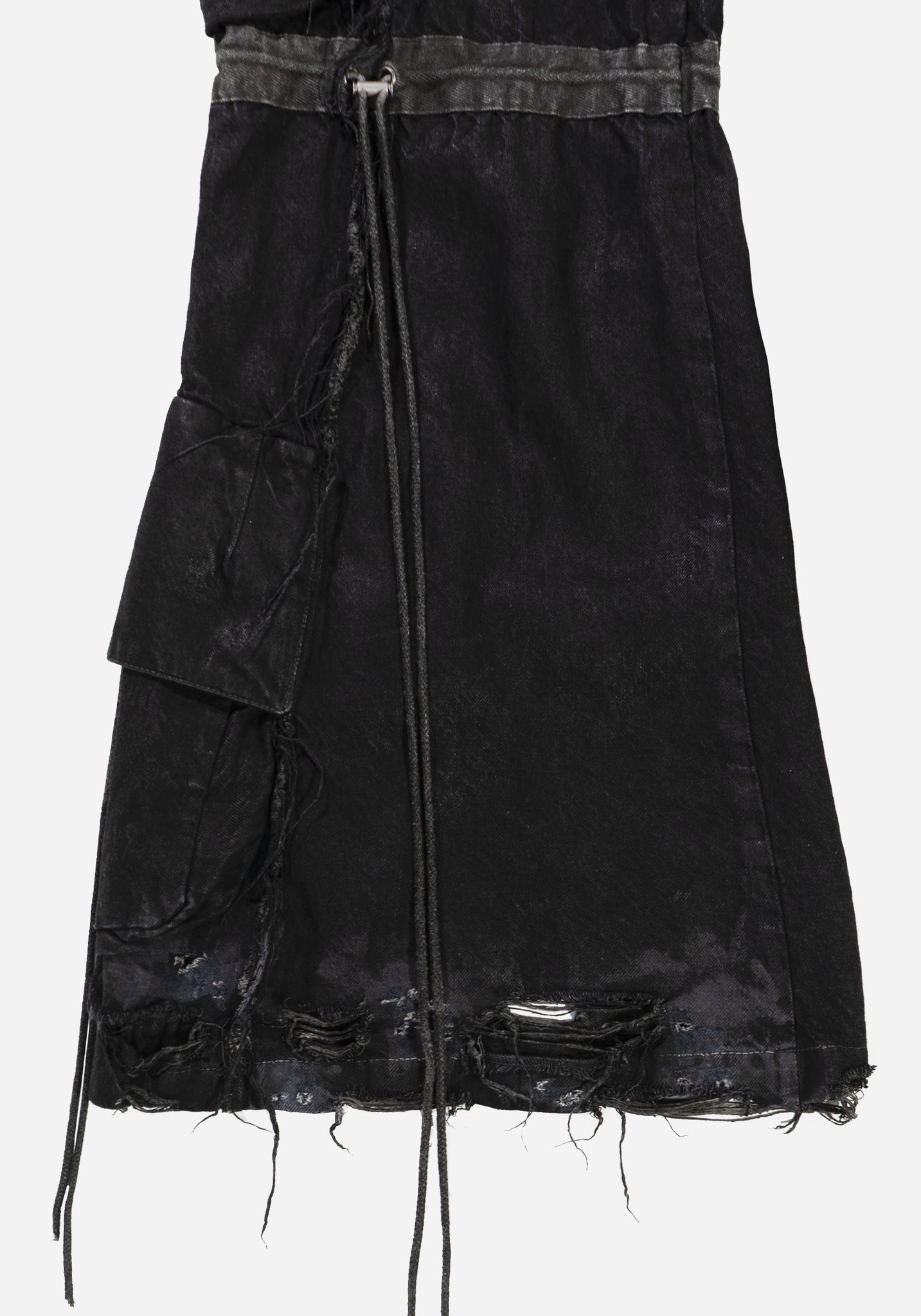 "NEMETHON" LAYERED JUMBO FLARED CARGO PANTS - ZILLA