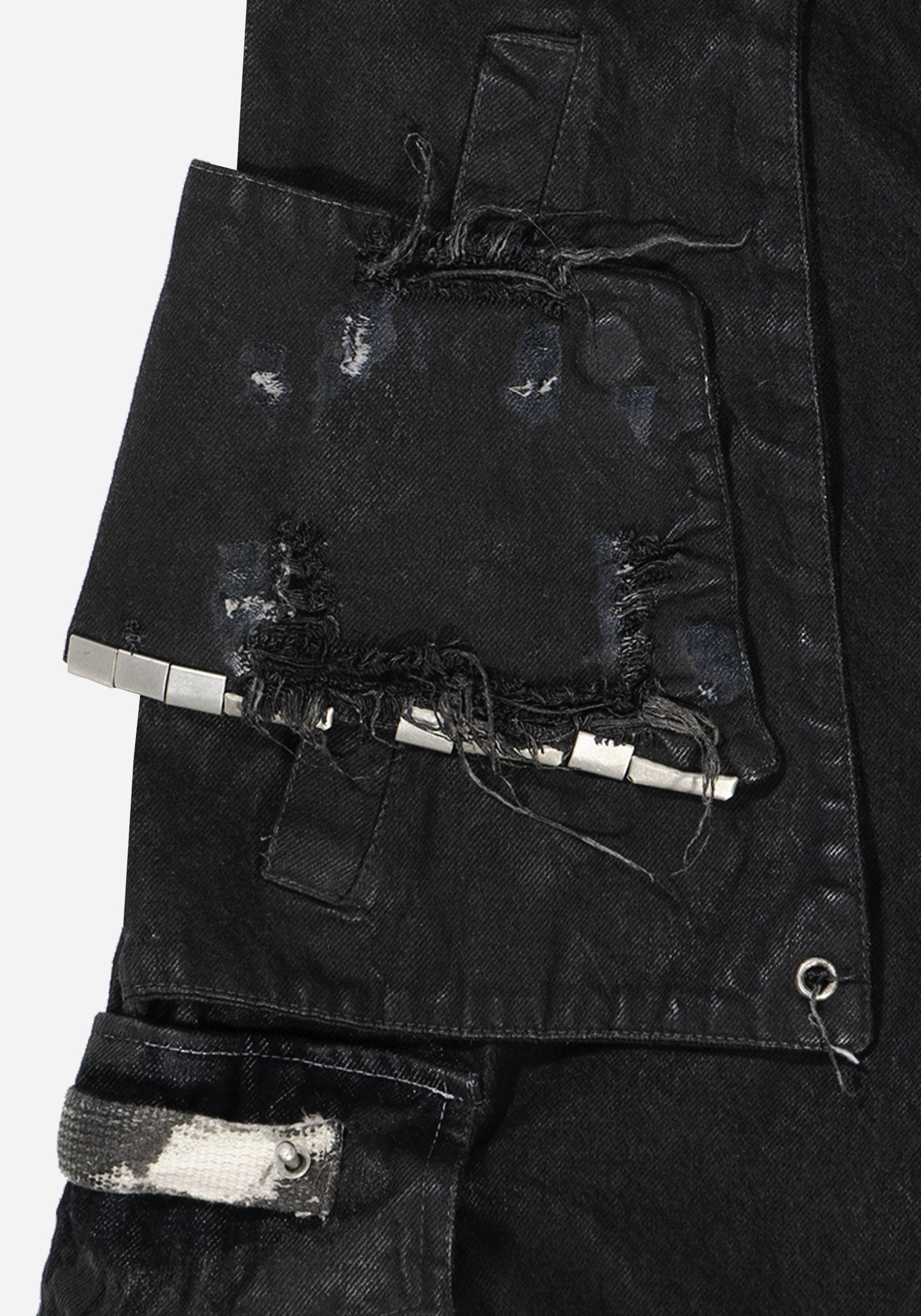 "NEMETHON" LAYERED JUMBO FLARED CARGO PANTS - ZILLA