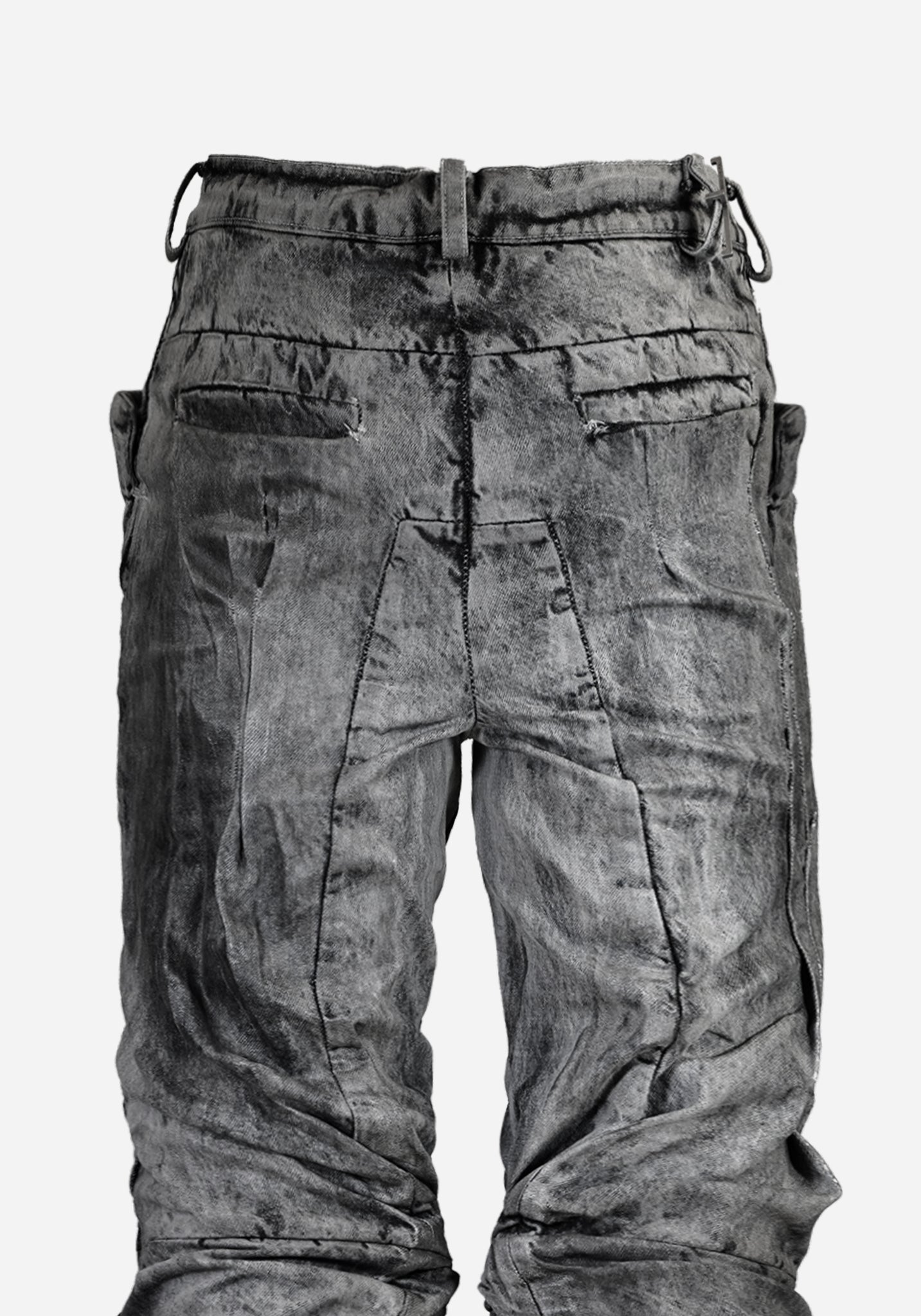 “KNOTTERSTAR” INSERTED KNOT HYDRAULIC PRESSED FLARED DENIM