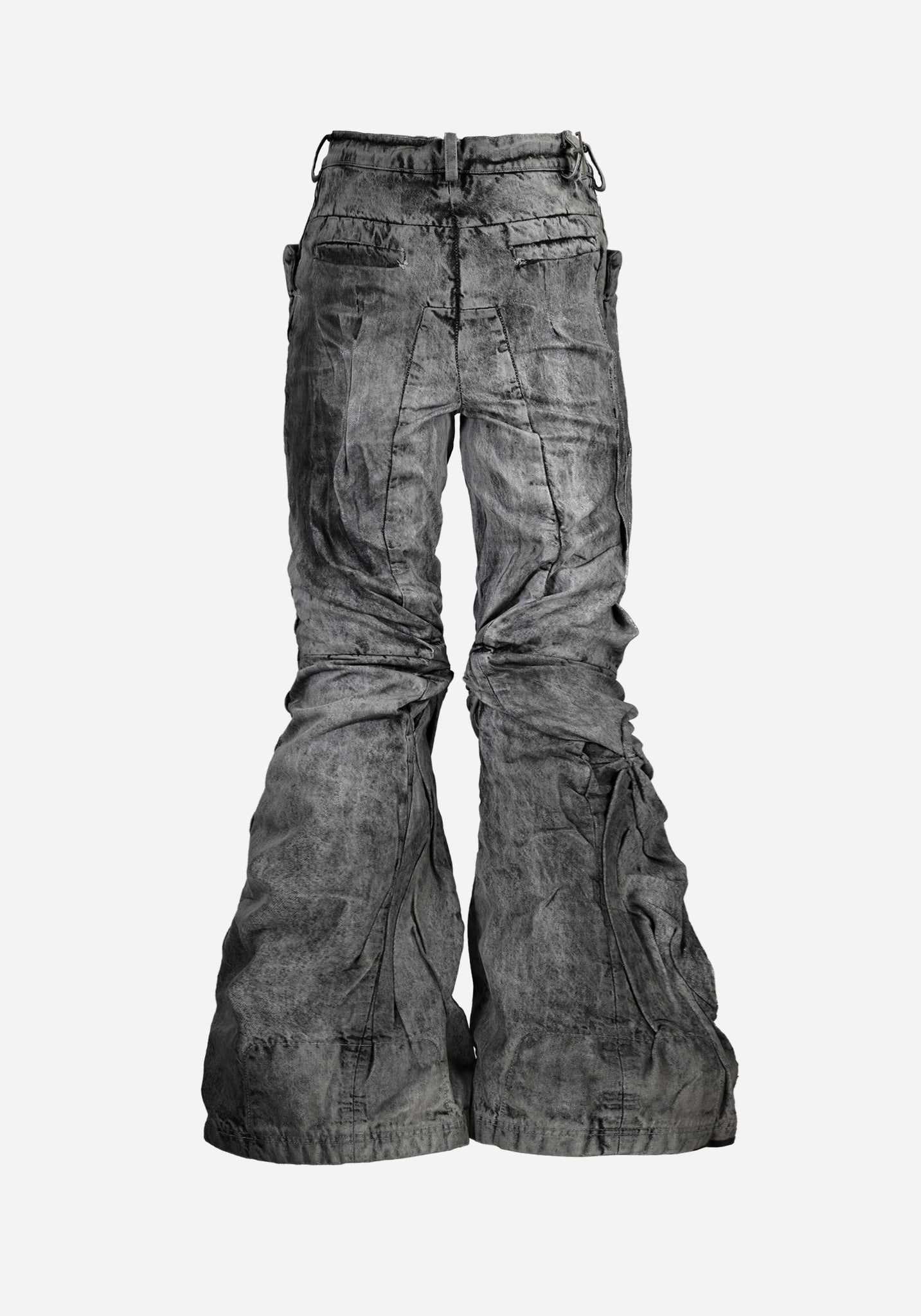 “KNOTTERSTAR” INSERTED KNOT HYDRAULIC PRESSED FLARED DENIM