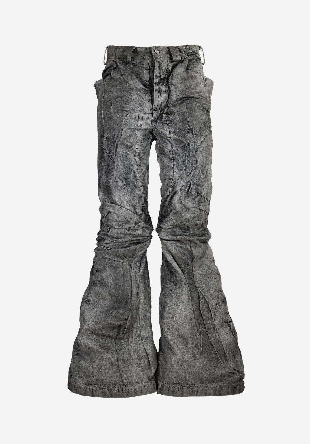 “KNOTTERSTAR” INSERTED KNOT HYDRAULIC PRESSED FLARED DENIM