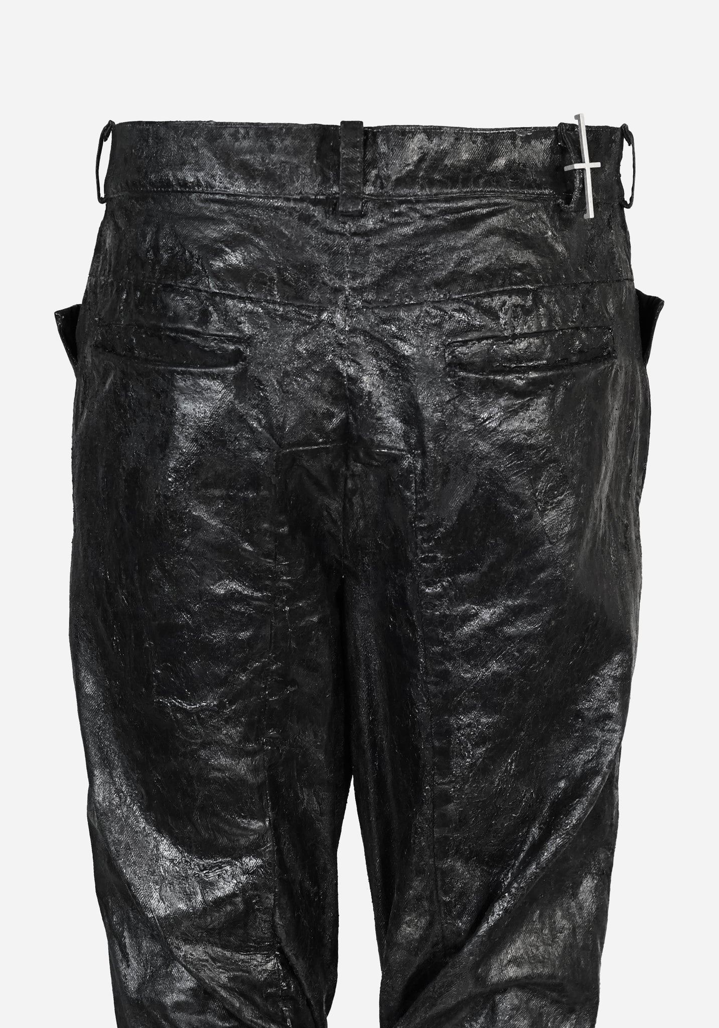 “KNOTTERSTAR” INSERTED KNOT FLARED GLASS DENIM