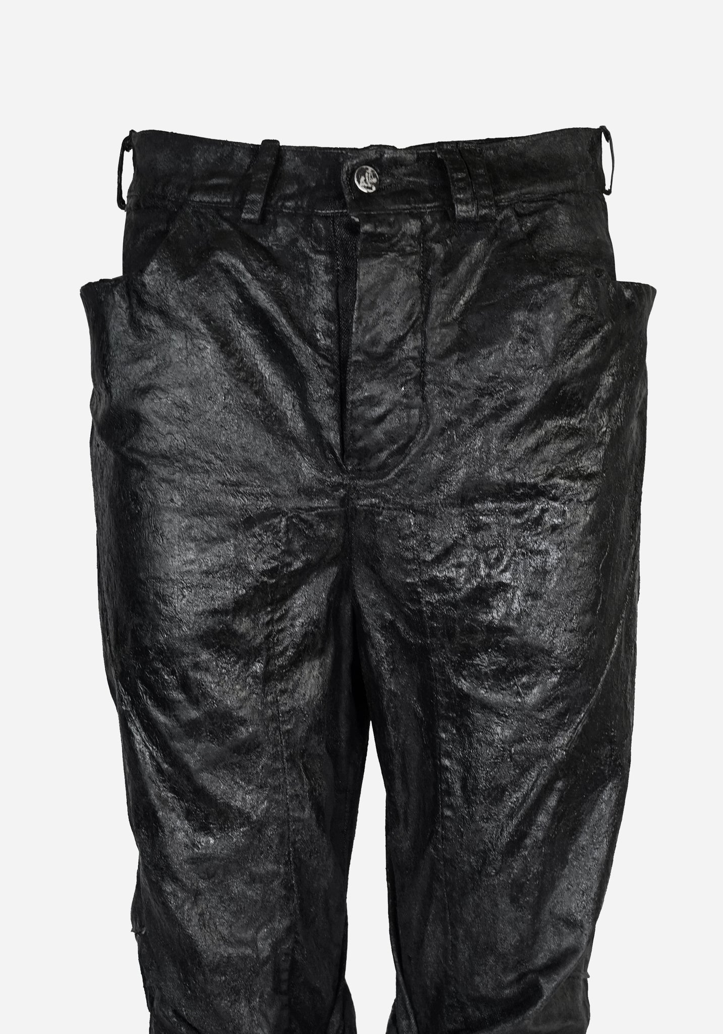 “KNOTTERSTAR” INSERTED KNOT FLARED GLASS DENIM