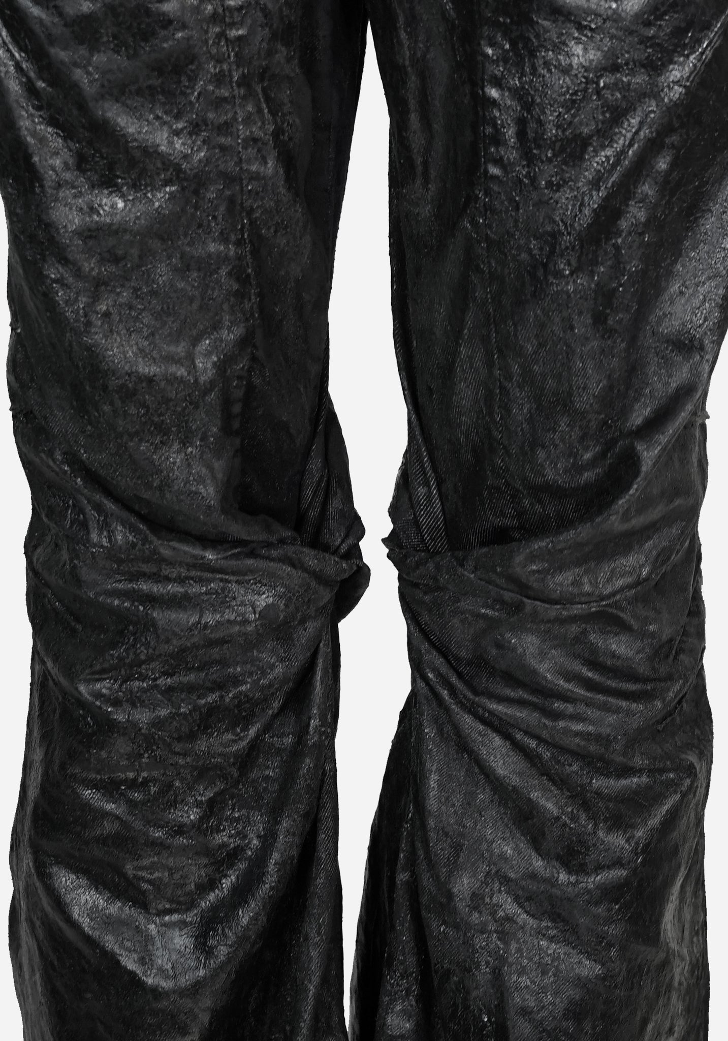 “KNOTTERSTAR” INSERTED KNOT FLARED GLASS DENIM