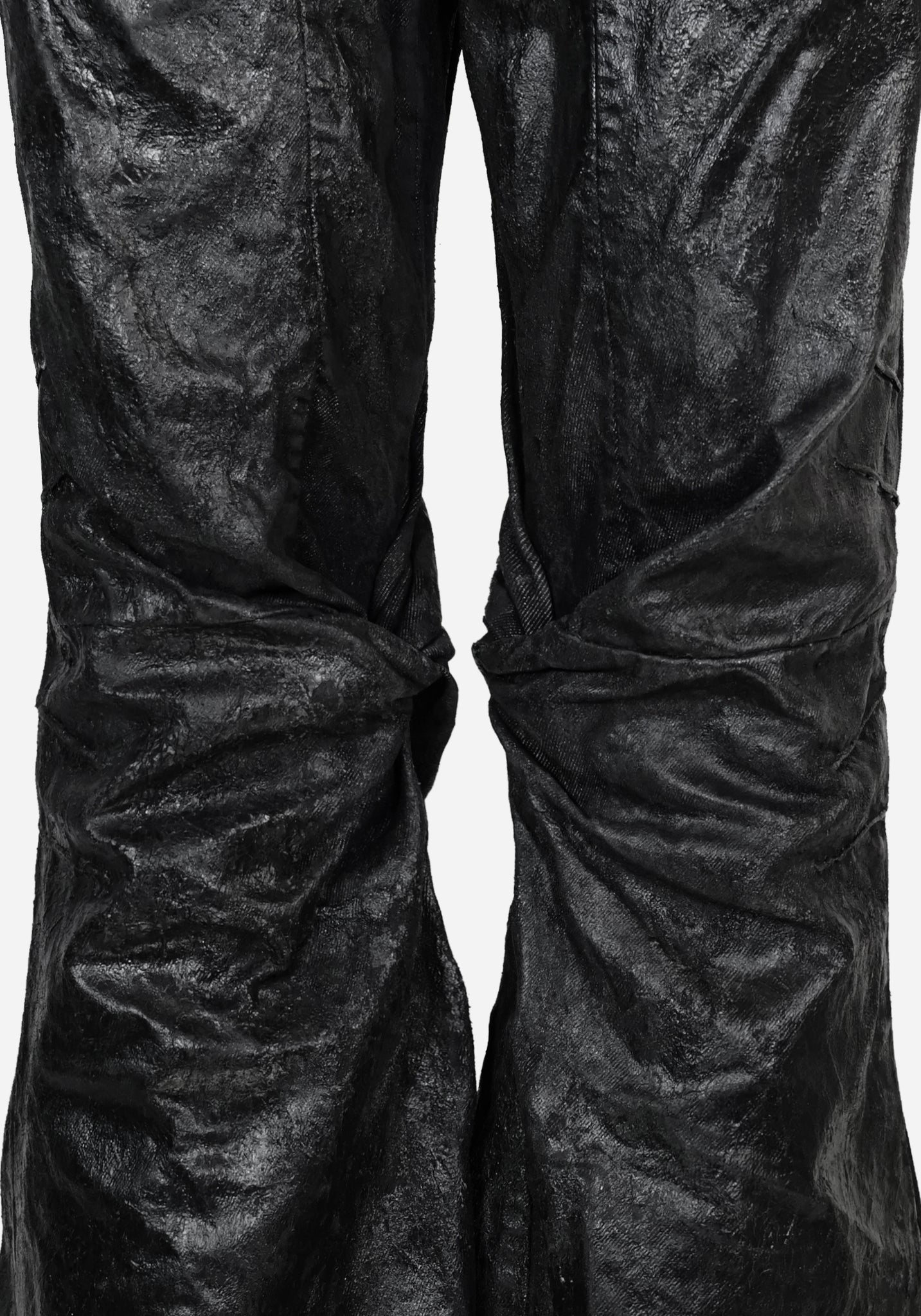 “KNOTTERSTAR” INSERTED KNOT FLARED GLASS DENIM